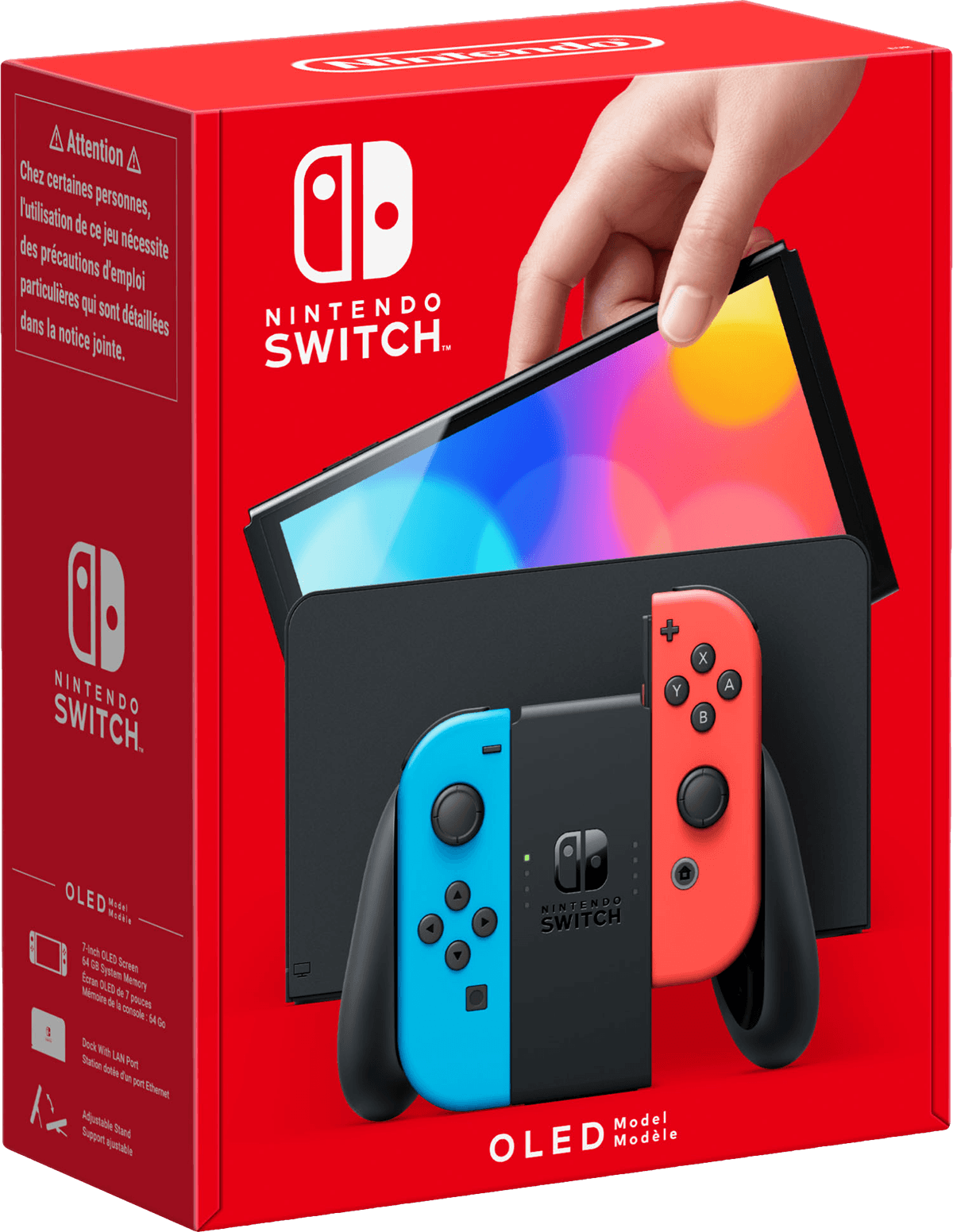 Nintendo Switch 64GB OLED Model Console - Neon Red / Neon Blue (NS / Switch)