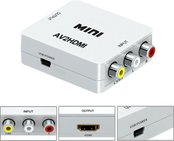 AV to HDMI Converter with External USB Power Input