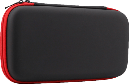 Dobe Nintendo Switch Lite Hardshell Carrying Case - Black with Red Trim - EVA Material (NS / Switch)