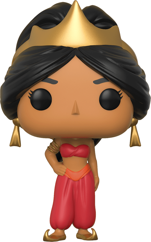 Funko Pop! Disney: Aladdin - Jasmine Vinyl Figure (Red Outfit)(New ...