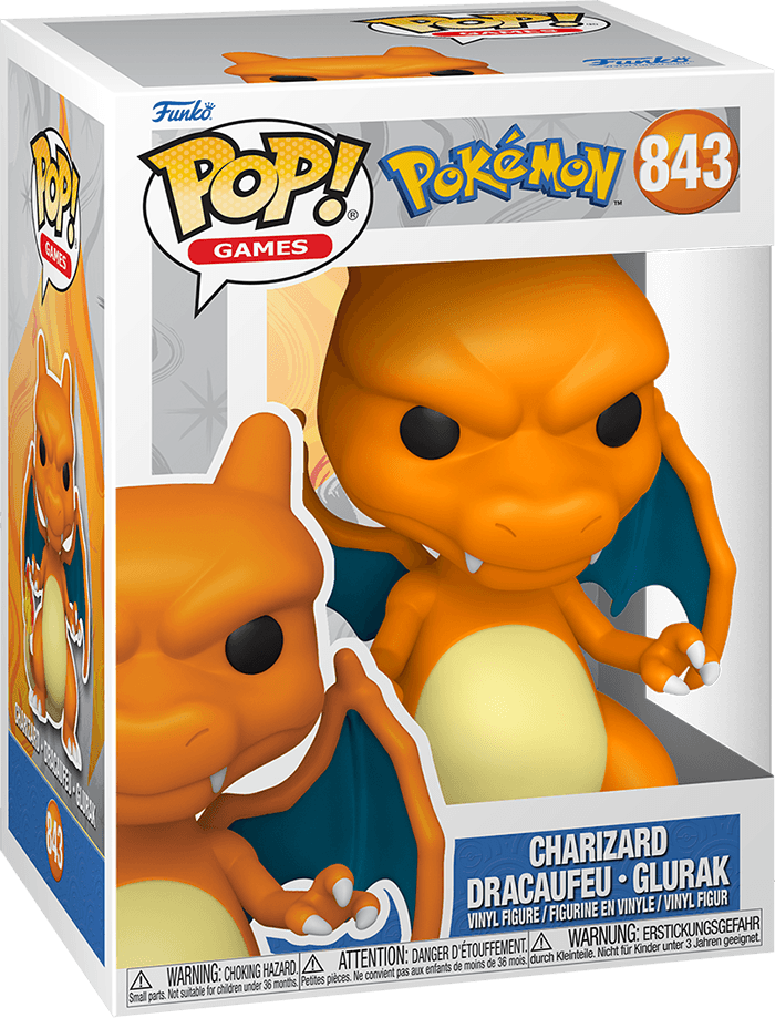 Funko Pop! Games 843: Pokemon - Charizard Vinyl Figure (EMEA)