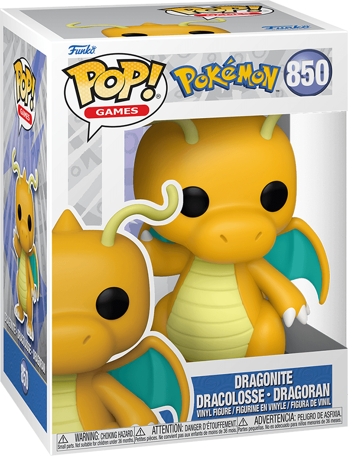 Funko Pop! Games 850: Pokemon - Dragonite Vinyl Figure (EMEA)