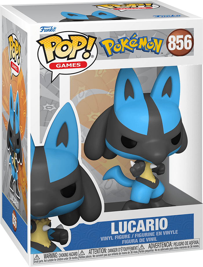 Funko Pop! Games 856: Pokemon - Lucario Vinyl Figure (EMEA)