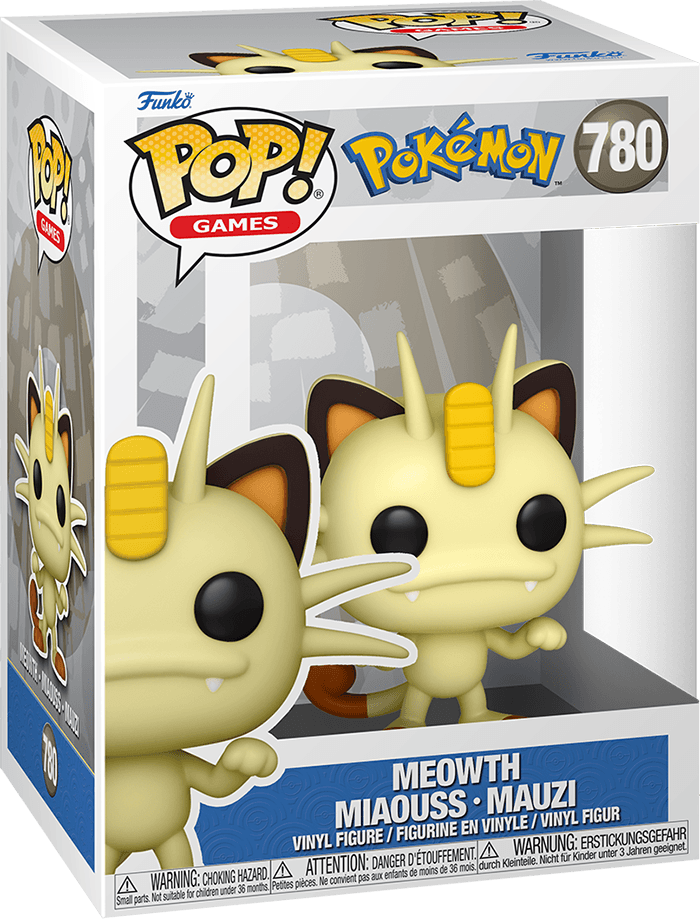 Funko Pop! Games 780: Pokemon - Meowth Vinyl Figure (EMEA)