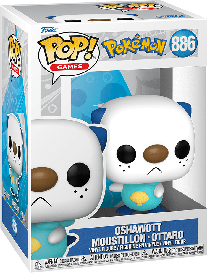 Funko Pop! Games 886: Pokemon - Oshawott Vinyl Figure (EMEA)