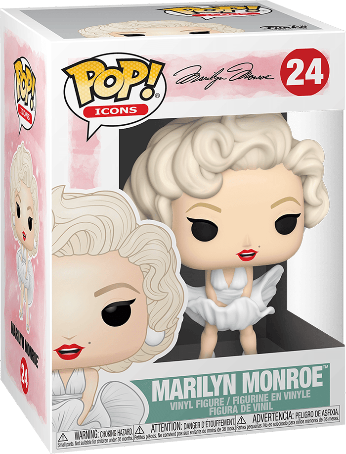 Funko Pop! Icons 24: Marilyn Monroe wearing White Dress Vinyl Figure