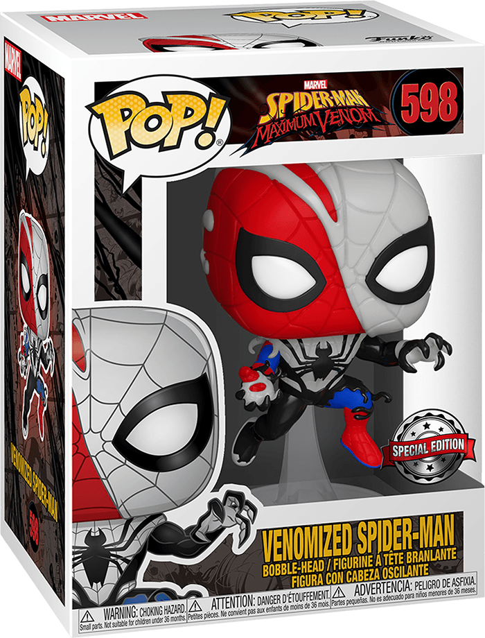 Funko Pop! Marvel 598: Spider-Man: Maximum Venom - Venomized Spider-Man ...