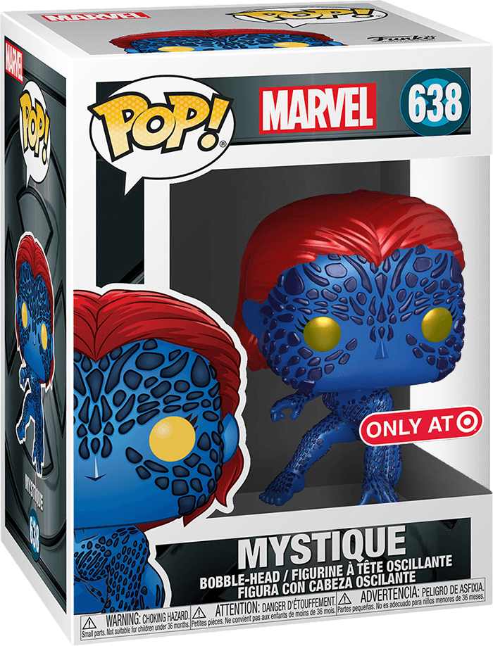 Funko Pop! Marvel 638: X-Men - Mystique Vinyl Bobble-Head (Metallic)