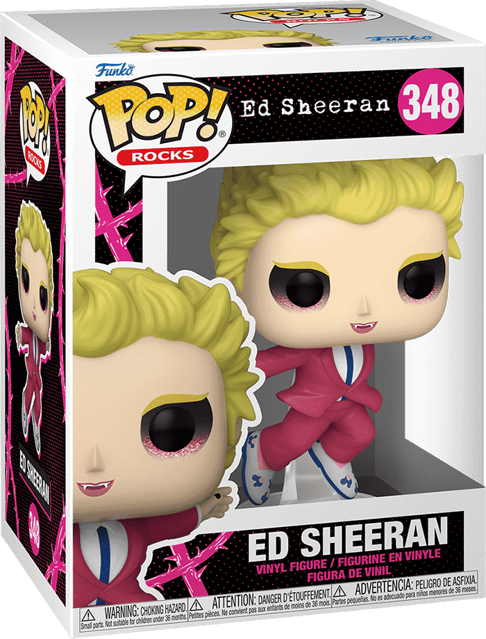 Funko Pop! Rocks 348: Ed Sheeran wearing Pink Suit Vinyl Figure (Bad Habits)