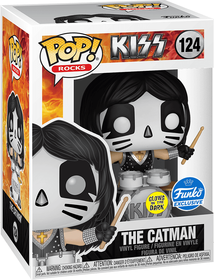 Funko Pop! Rocks 124: KISS - The Catman Vinyl Figure (Glow in the Dark)