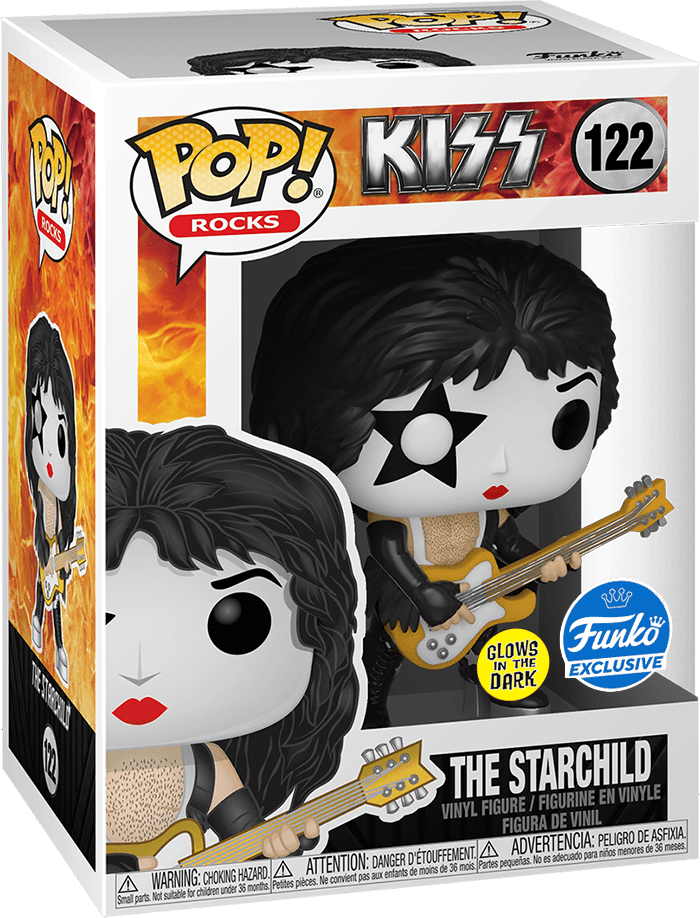 Funko Pop! Rocks 122: KISS - The Starchild Vinyl Figure (Glow in the Dark)