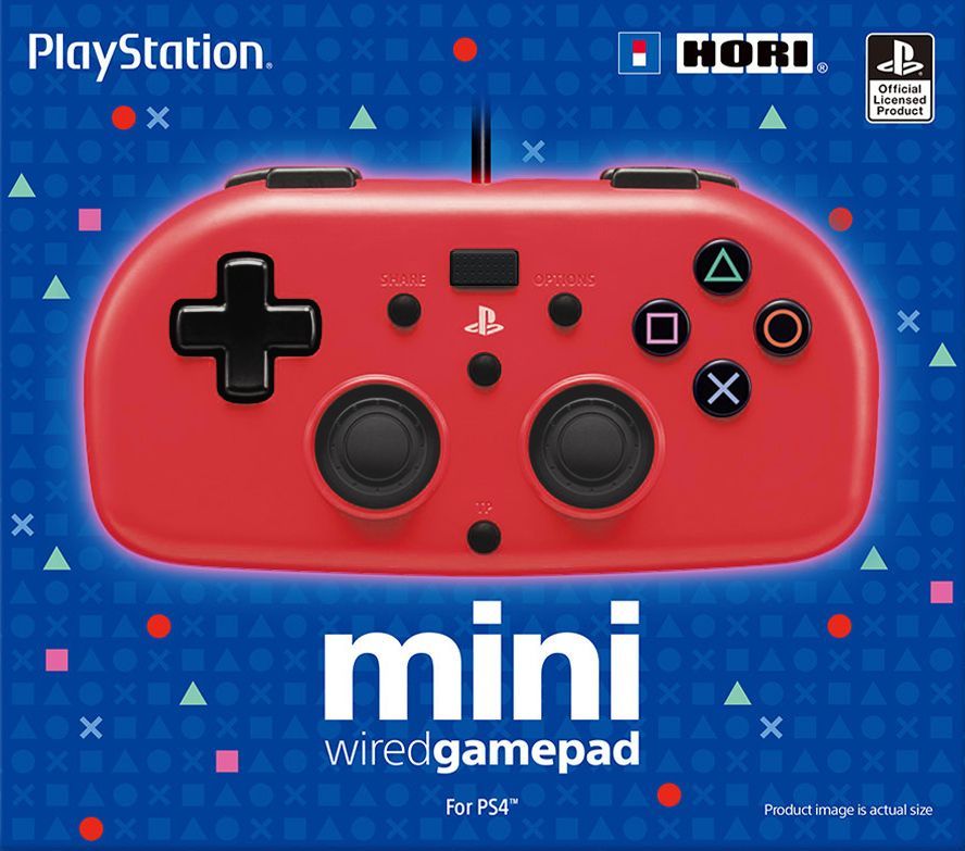 playstation 4 hori licensed mini wired gamepad