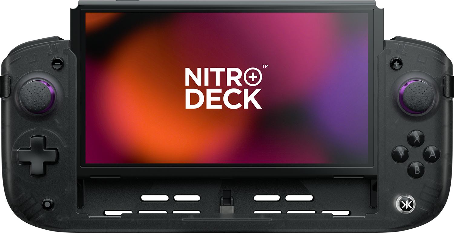 Nitro Deck+ Controller Deck - Clear Black (NS / Switch) | Nintendo Switch