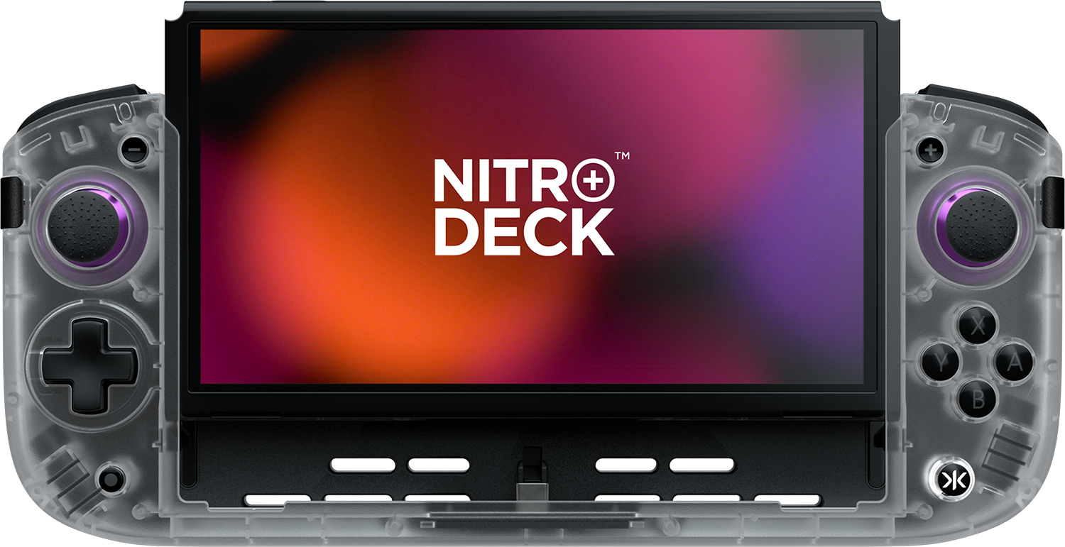 Nitro Deck+ Controller Deck - Clear White (NS / Switch) | Nintendo Switch