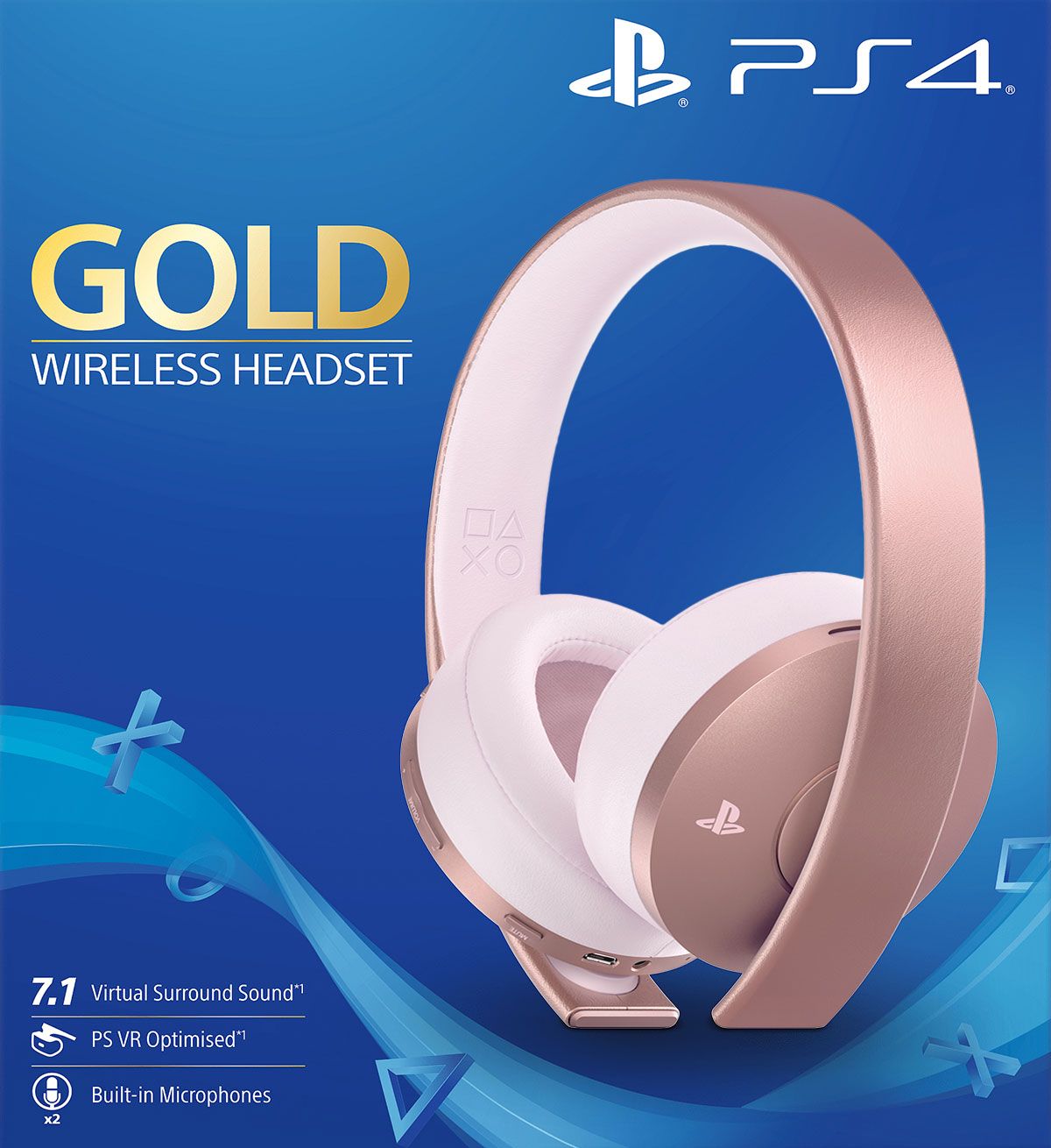 rose gold wireless headphones ps4