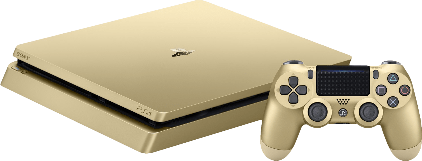 PlayStation 4 Slim 500GB Console - Gold Limited Edition - Extra ...