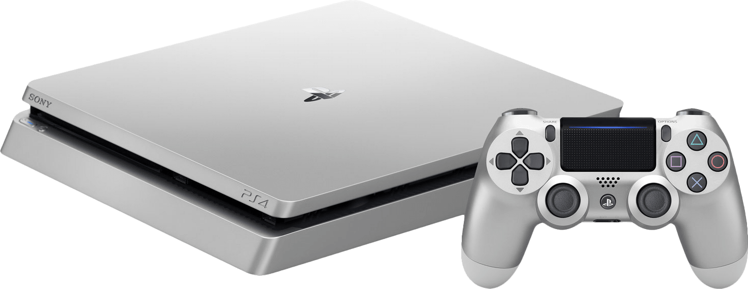 PlayStation 4 Slim 500GB Console - Silver Limited Edition - Extra ...