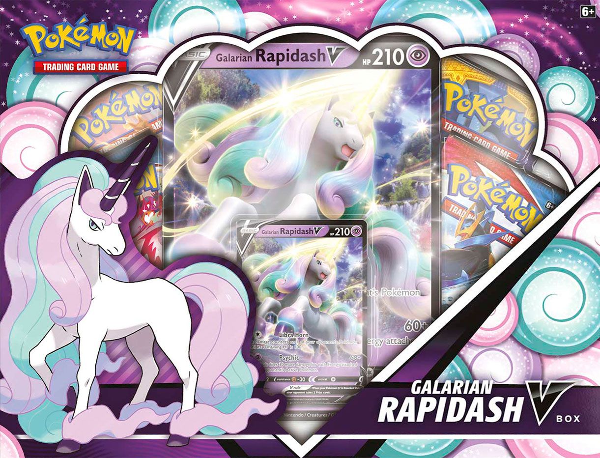 Pokemon TCG: Galarian Rapidash V Box