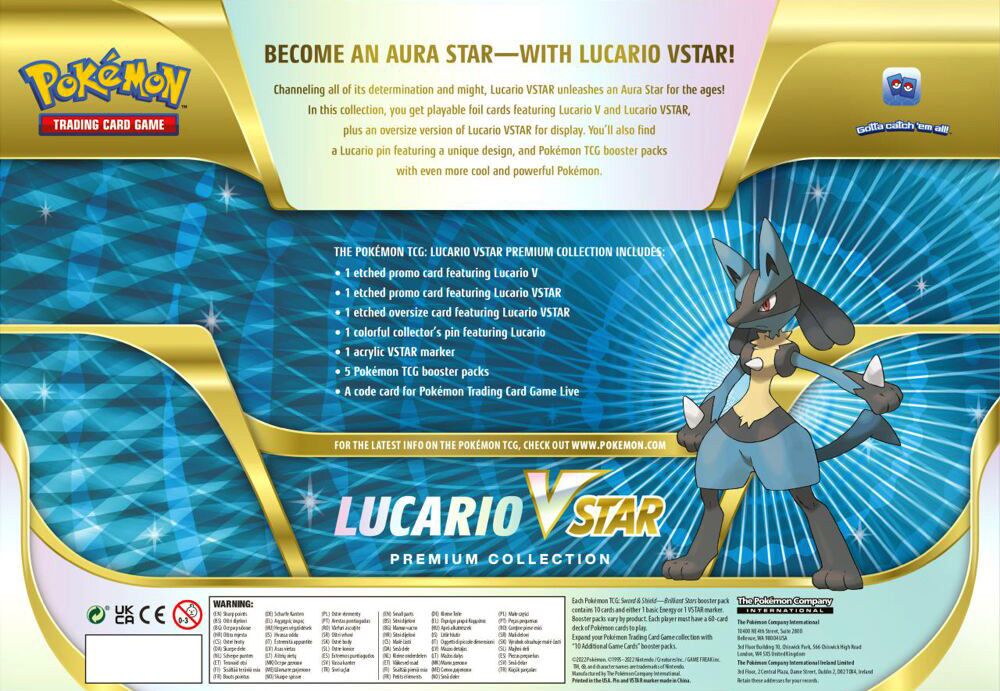 Pokemon Tcg Lucario Vstar Premium Collection New Buy From Pwned