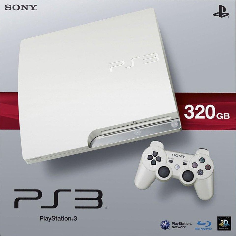 Playstation 3 Slim 320gb Console White Limited Edition Ps3 Pwned Buy From Pwned Games