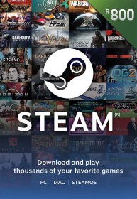 Steam Wallet: R800 Top Up Voucher [Digital Code]