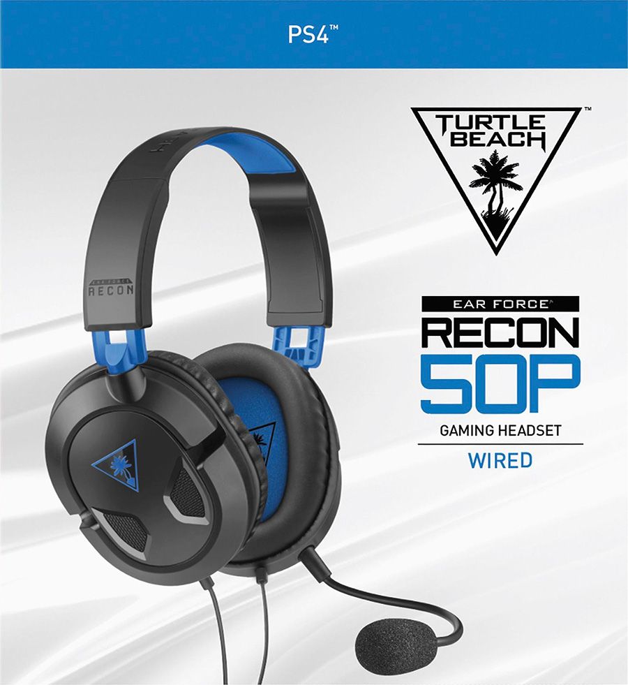 Turtle Beach Ear Force Recon 50P Stereo Gaming Headset - Black & Blue ...