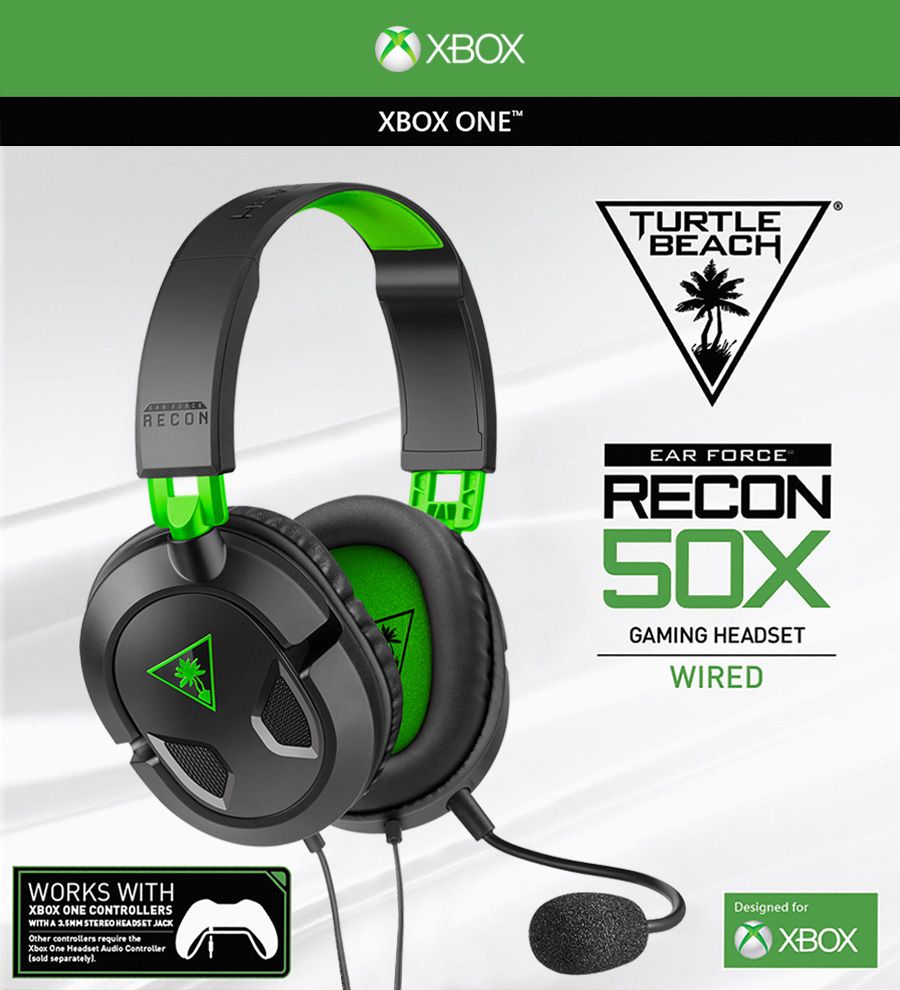turtle beach ear force recon 50 gaming headset for playstation 4, xbox one, pc/mac model number